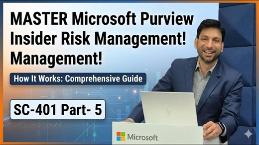 What is Microsoft Purview Insider Risk Management? || How it works || SC-401 Full Course (Part 5). | Jojo paul