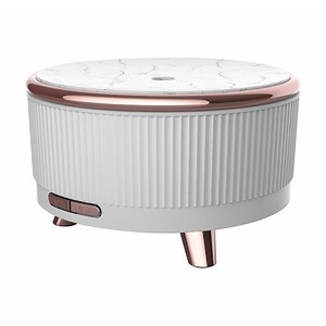 Difuzor de aromaterapie functie umidificator si purificator aer, cu ultrasunete si cu iluminat LED, 500ML, Alb - eMAG.ro