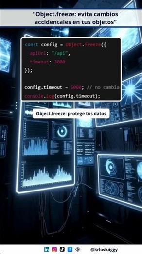 “Object.freeze: evita cambios accidentales en tus objetos”
