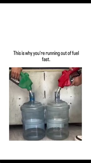 GLOBAL REEL HUB on Instagram: "#The video demonstrates rapid fuel pumping into plastic jugs creating foam that temporarily raises the liquid level, settling to show less volume than slow pumping, suggesting faster dispensing yields less actual fuel. Replies mostly debunk the claim for cars, noting foam collapses quickly in sealed tanks and doesn't affect float-based gauges, with users citing personal experiences like unchanged overnight levels. Foaming arises from gasoline's low surface tension 