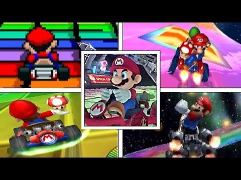 Evolution Of RAINBOW ROAD In Mario Kart Series + Mario Kart Arcade GP (1992-2017)