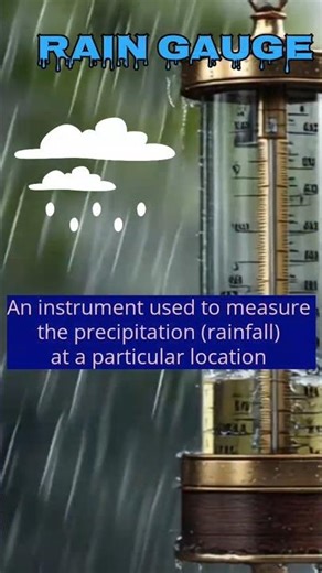 Rain Gauge|| Instrument to Measure Rain || Precipitation #shorts