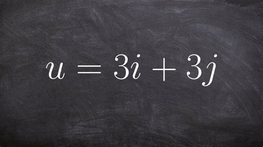 How to find the direction of a vector as a linear combination