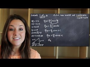 Trigonometric substitution with sine (KristaKingMath)