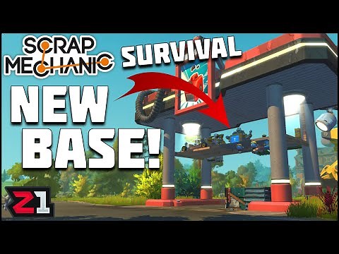 Best Base Location ? Watering Crops With the Water Cannon | Scrap Mechanic Survival Ep 4 | Z1 Gaming