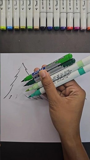 Easy to go 3d art . marker vs sponge . #vs #art #viralvideo #youtubeshorts #trending #shorts #reels