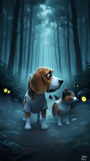 Ek Anjaan Dosti: #dog and #cat #shorts #story #ai #trending