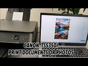 Canon Pixma TS5350i: How to Print from Computer (Documents & Photos)