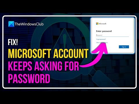 Microsoft Account Keeps Asking For Password