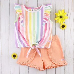 For 24 hours only our Peach Ruffle Shorts are just $12.99.  Pair with an adorable tie top and she'll be dancing on rainbows! Shop here  ruff.ly/SweetPeachRuffleShorts | RuffleButts | Facebook