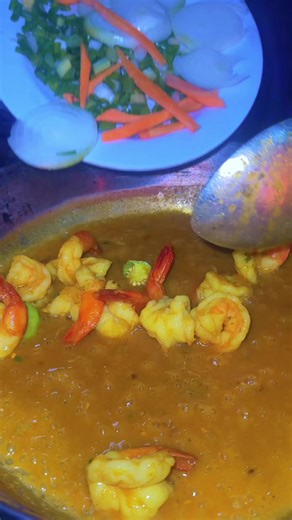 Coconut curry Shrimp 🦐 🦞🔥🔥 #shrimp#seafood#littleochie#Alligatorpond