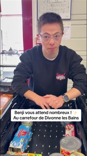 Benji et les autres bénévoles vous attendent nombreux dans tous les supermarchés de France. Pour la collecte nationale des resto du 💖 #collecte#restoducoeur#supermarche#don#trisomie21