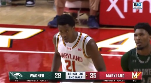 Pharrel Payne with the emphatic swat 🐢 | Maryland Terrapins on 247Sports