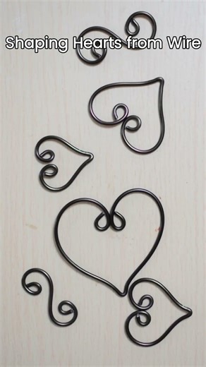 Shaping Wire Into Hearts | Wire Crafts #wirecraft #artandcraft #diy