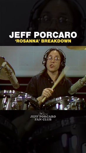 Jeff Porcaro Fan Club on Instagram: "Jeff Porcaro illustrates the Rosanna shuffle pattern. #JeffPorcaro #Toto #DrumGroove"