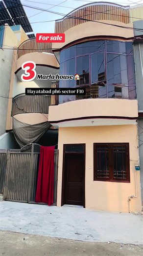 #For_Sale 3marla 𝙃𝙤𝙪𝙨𝙚 𝘧𝘰𝘳 𝘚𝘢𝘭𝘦 𝘪𝘯 𝘏𝘢𝘺𝘢𝘵𝘢𝘣𝘢𝘥 𝘗𝘩𝘢𝘴𝘦 6 Sector F10 Features: - 6 Spacious Rooms with attached Baths. - 2 Kitchens - TV lounges. - 1 Car Porch 𝘾𝙤𝙣𝙩𝙖𝙘𝙩:☎️ WhatsApp. 03360908010 #we_deal_all_approve_soceity #faisalhillsprimeblock #dreamhouses #RMT