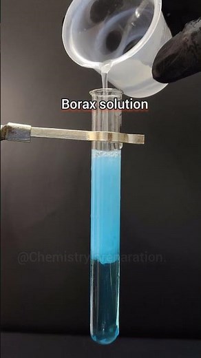 What Happens When Copper Sulphate Reacts with Borax?