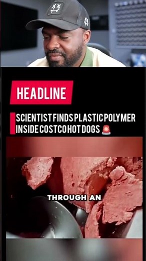 Plastic in the meat? The Costco hot dog scandal 🌭🧬 #foodnews #shocking #shorts