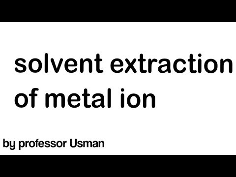 solvent extraction of metals