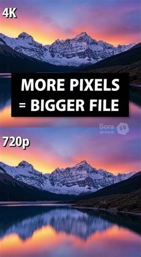 Why Video Files Are So Large — Resolution, Bitrate & Compression! #TechBasics #Shorts