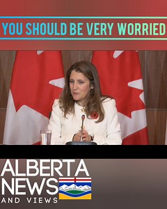 OMG HOLD ON!! After promising $BAZILLIONS of tax dollors to stimulate INFLATION Chrystia Freeland says nobody knows anything anway but 🇨🇦 has an unlimited Credit Card. We're good. Please SHARE this vital information....🤣 | Alberta News & Views