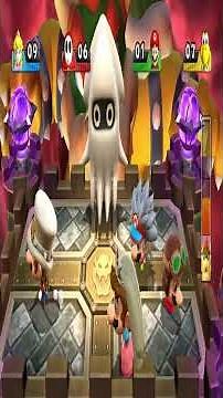 Mario Party 9 Bowser Minigame Chaos Peach vs Shy Guy vs Mario vs Koopa