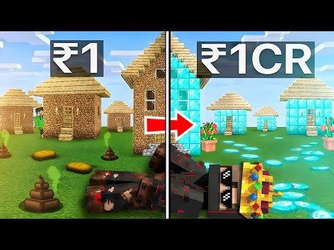 Upgrading House From Dirt to Diamond in House Civilization in Minecraft!