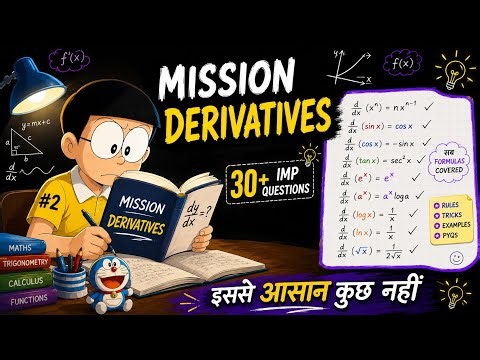 30+ Derivatives Solved (In One Take) 🔥