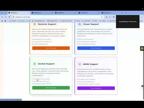 ReadEaseAI - AI-Powered Reading Assistant for Accessibility