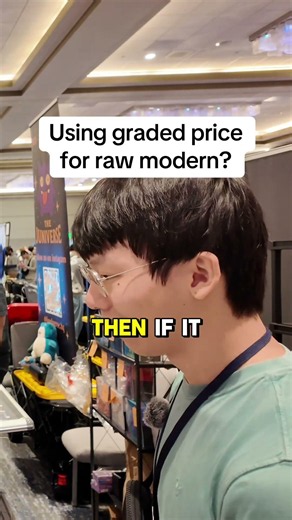 Using graded price for raw modern?