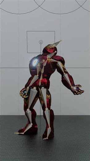 Iron Man 3D Render | Blender and Mixamo