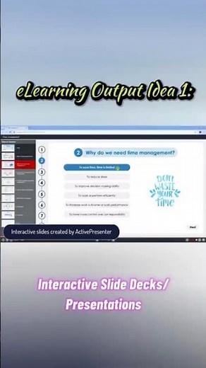 [eLearning Idea 1] Interactive Slides for Engaging Courses #activepresenter #interactivelearning