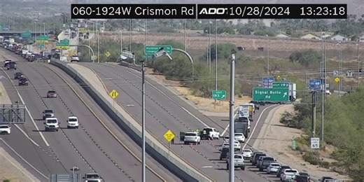 Driver hurt after crash involving pickup, trailer on US 60 in Apache Junction
