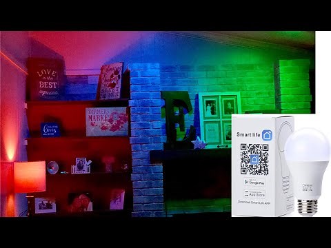 How To Set Up Smart WiFi LED Light Bulb Multi-Color, Dimmable Remote Controlled Alexa & Google