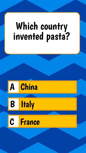 Which country invented pasta #quiz