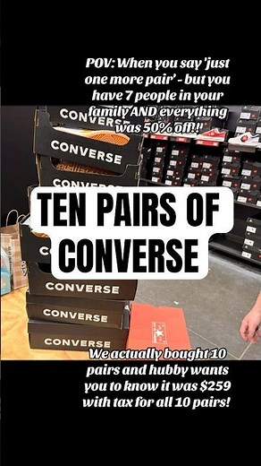 Outlet Mall Haul — Converse Store Didn't See Us Coming! 👟
