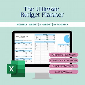 The Ultimate Excel Budget Planner: Weekly, Bi-weekly, Monthly Budget Spreadsheet - Etsy