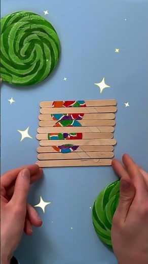 Können wir das Lutscher-Rätsel lösen? 🤔 #puzzle #diy #artsandcrafts