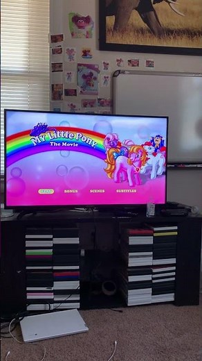 My Little Pony the movie 1986 2013 shout, ￼factory kids DVD menu throwback 2021 ￼