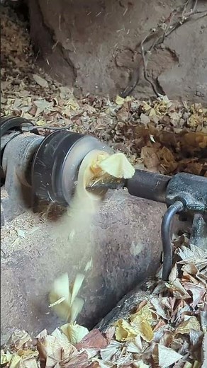 Carving Wood Spoon on Lathe Process | Manufacturing Movements #shorts