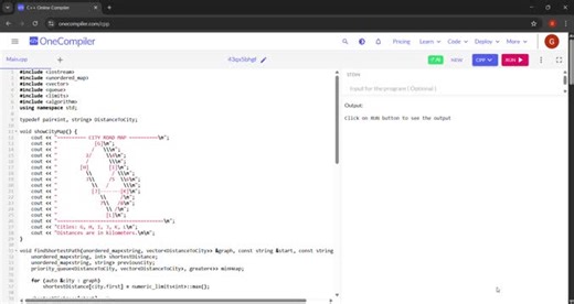 Completed Road Map Navigation System Project in C   using Dijkstra's Algorithm | Ganesh Kolakanuru posted on the topic | LinkedIn