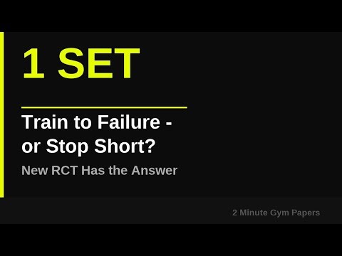 Go to Failure - But Only If You Do 1 Set