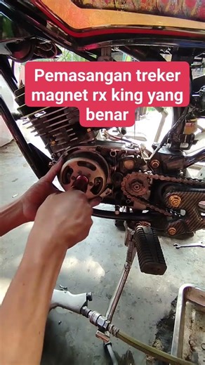 jangan sampe terbalik dalam memasang treker magnet Yamaha rx king #reels
