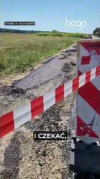 Gliwice: rolnik zaorał asfalt traktorem, trafił do aresztu. Straty sięgają 400 tys. zł