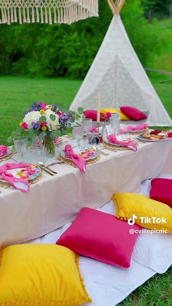 Barbie vibes with our hot pink picnic 🩷💁🏼‍♀️ #cvillepicnic #luxurypicnic #luxurypicnics #fyp #foryou #foryoupage #charlottesville #charlottesvillevirginia #cville #theartofpicnicking #virginia #virginiapicnics #charlottesvilleva #picnic #valleyroadvineyard #valleyroadwinery #bachelorettepicnic