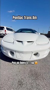 2000 Pontiac Trans Am Pop-Up headlights + T-tops = instant trouble 😈 #oldschool #foryou #classic