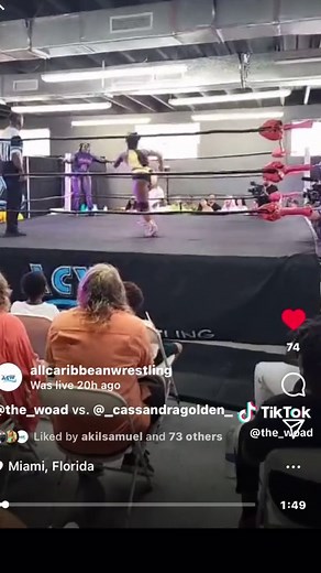 If you missed the @ACW show this past Sunday, ya’ missed one helluva fight between #CassandraGolden and The #WOAD !! In honor of it being #WOADCrushWednesday, here’s a brief highlight ✨ #1EyedThickThighed #bbw #wcw #acw #WatchOutForTheWOAD #AllCaribbeanWrestling #oneeyegang #humpday #wrestletok #wrestlingtiktok #ThickThighsEndLives #MarieAntoinette #TheWOAD #LetThemEatCake #ridethewave