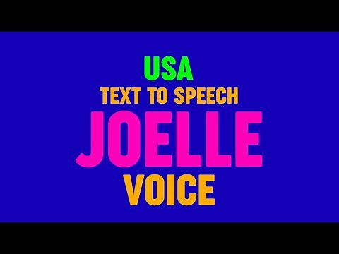 Text to Speech JOELLE VOICE, US