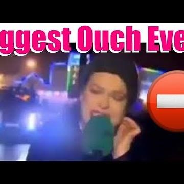 Lady Reporter Gets Hit By STOP Sign Original 🛑🤣 NiBBa I'm laughing so hard I'm drooling Meme Vine