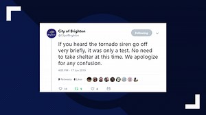 ‘We agree the timing was poor’: Brighton accidentally blares tornado siren in ‘silent test’ amid severe storm